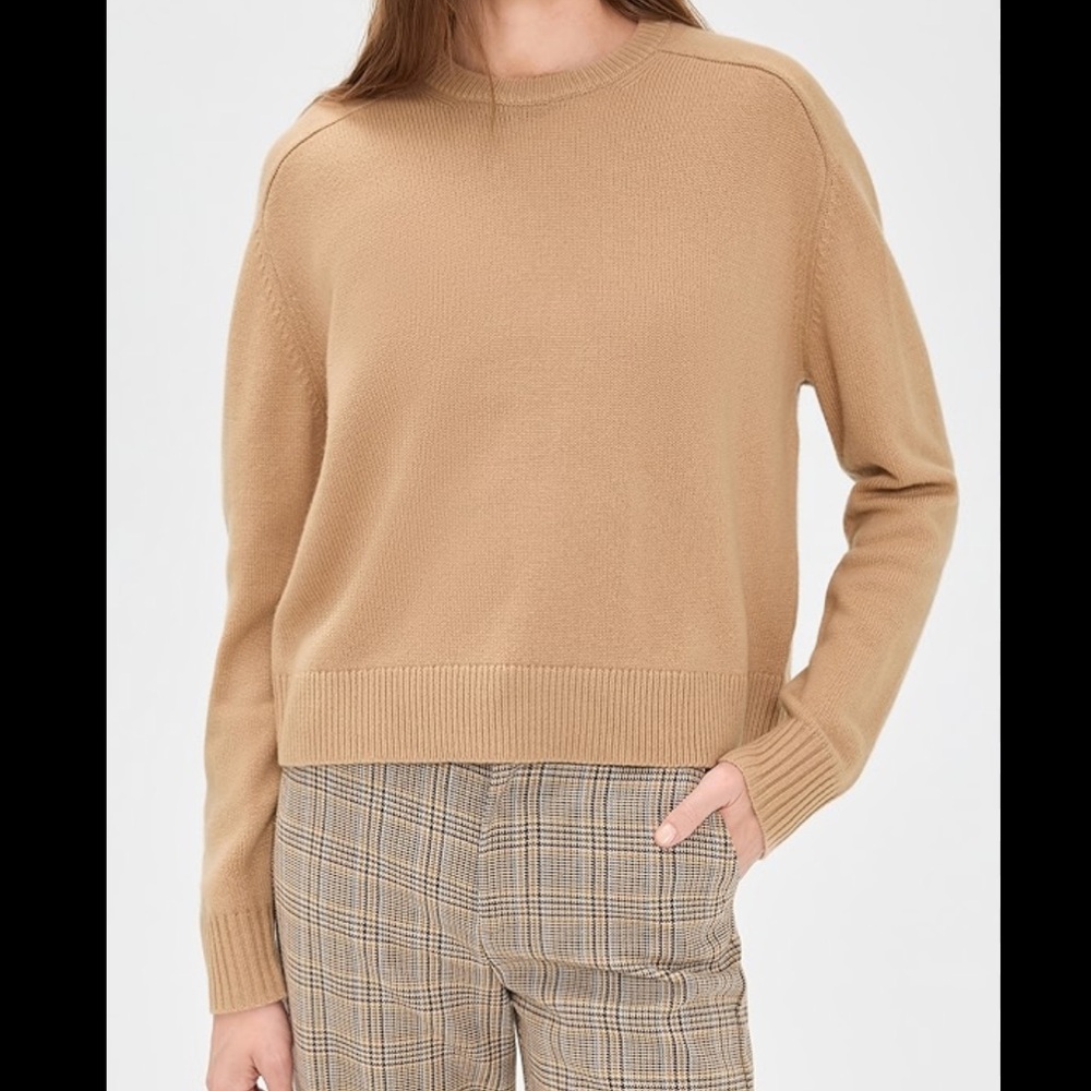 Vince Cashmere Beige Tan Sweater Small